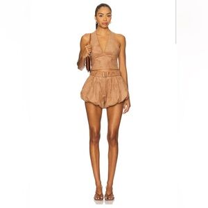 TULAROSA Patrice Shorts in Golden Tan